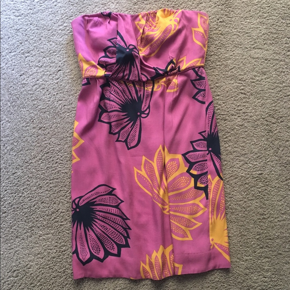 Strapless Anthropologie dress